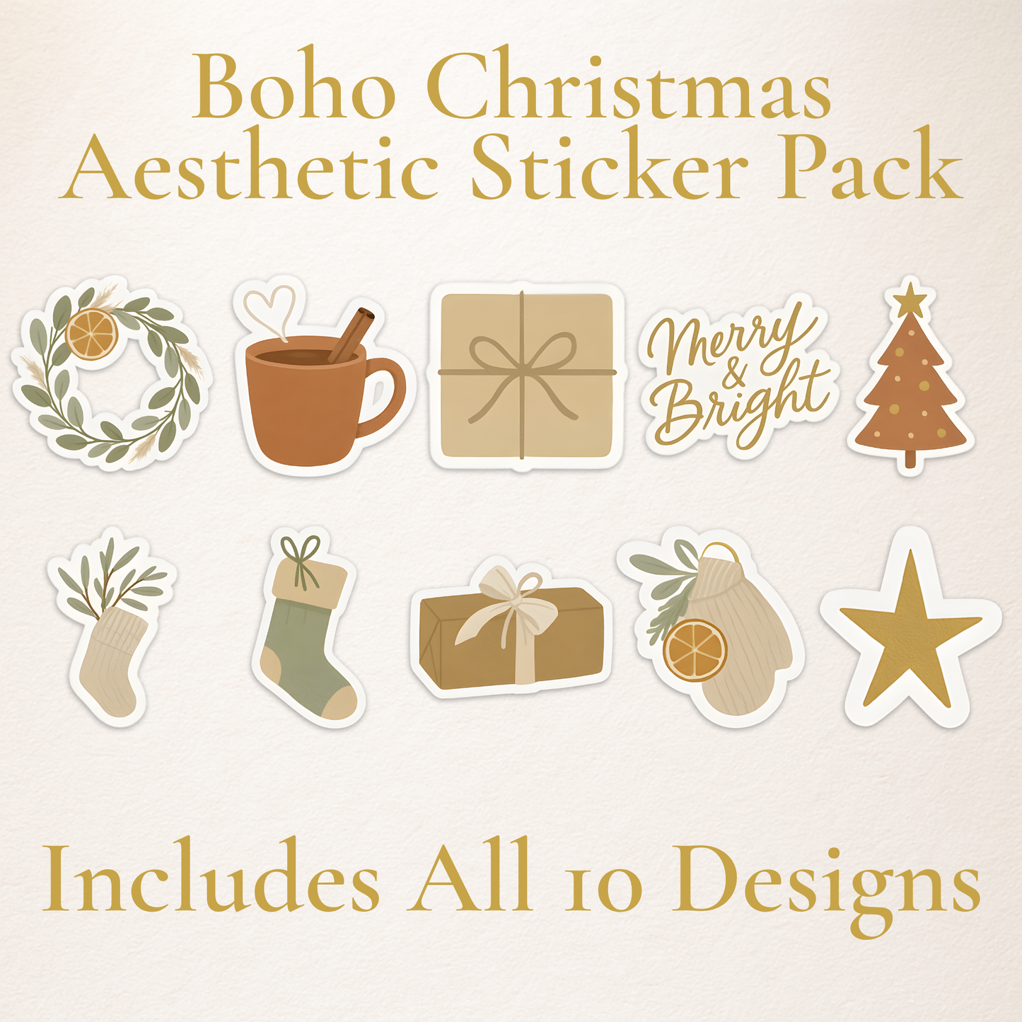 Cozy Christmas Sticker Collection