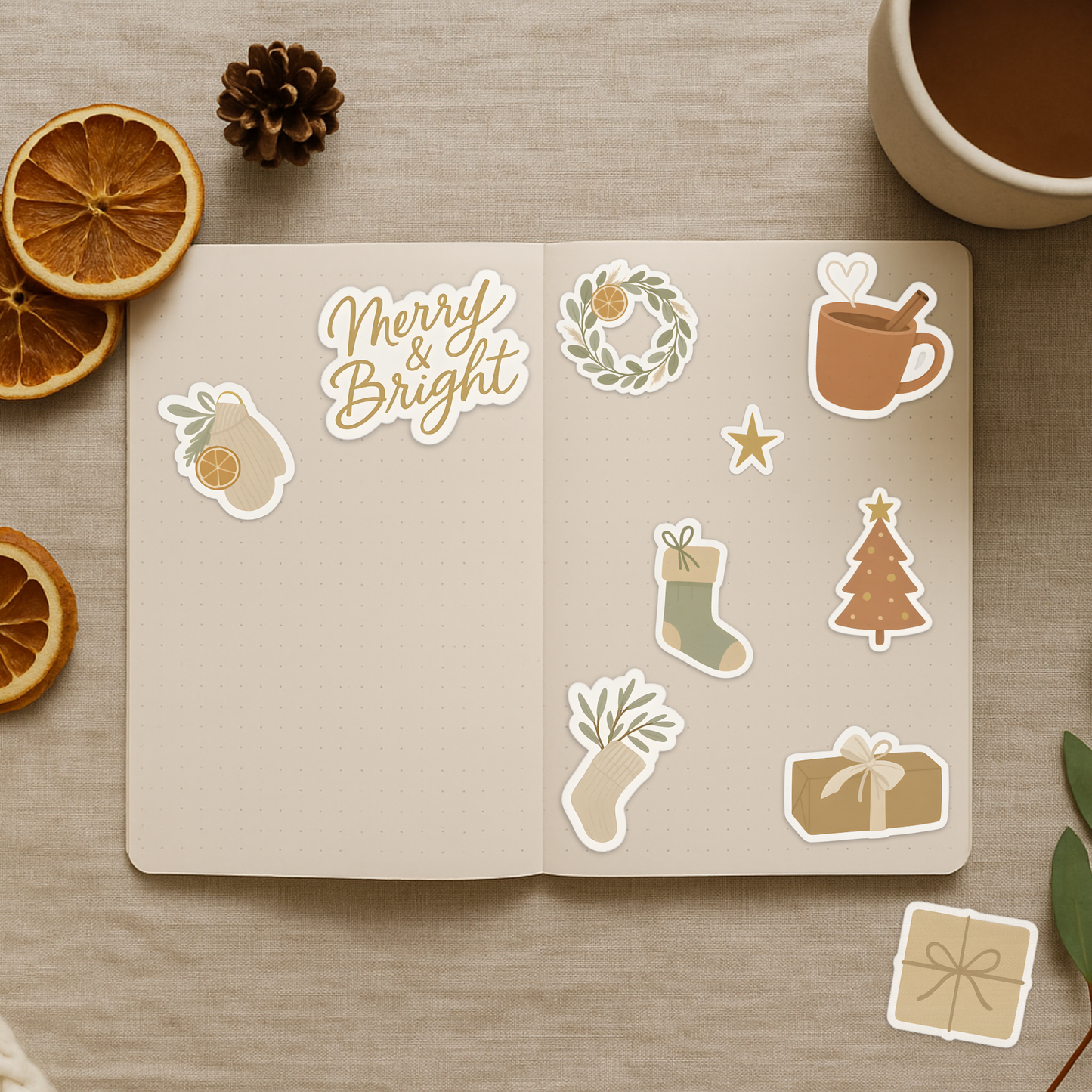 Cozy Christmas Sticker Collection