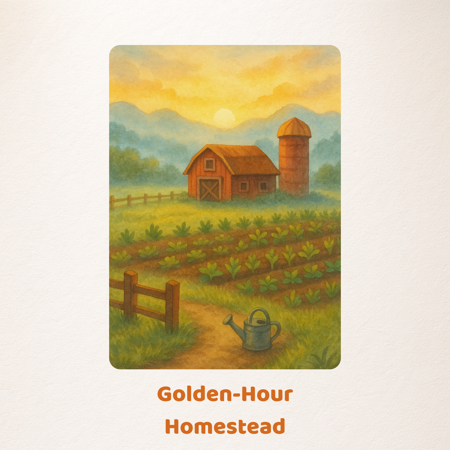 Cozy Valley Kindle Insert Set (4) | Cottagecore E-Reader Covers | Farm Sim Inspired