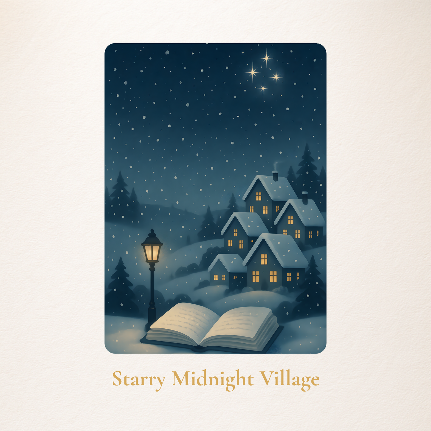 Candlelight & Snow – Christmas Kindle Case Inserts (Set of 5 Cozy Holiday Designs for Clear Kindle Cases)