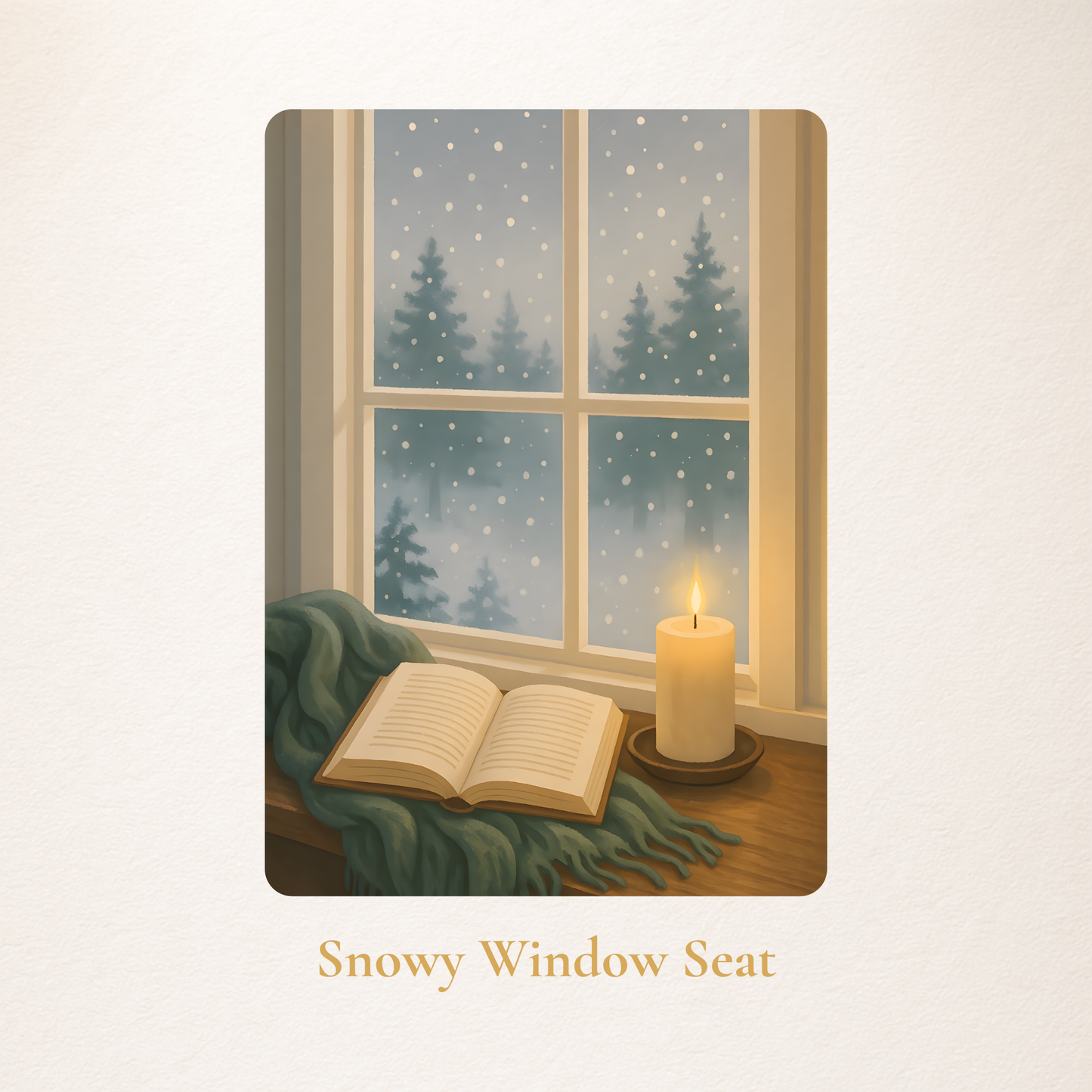 Candlelight & Snow – Christmas Kindle Case Inserts (Set of 5 Cozy Holiday Designs for Clear Kindle Cases)