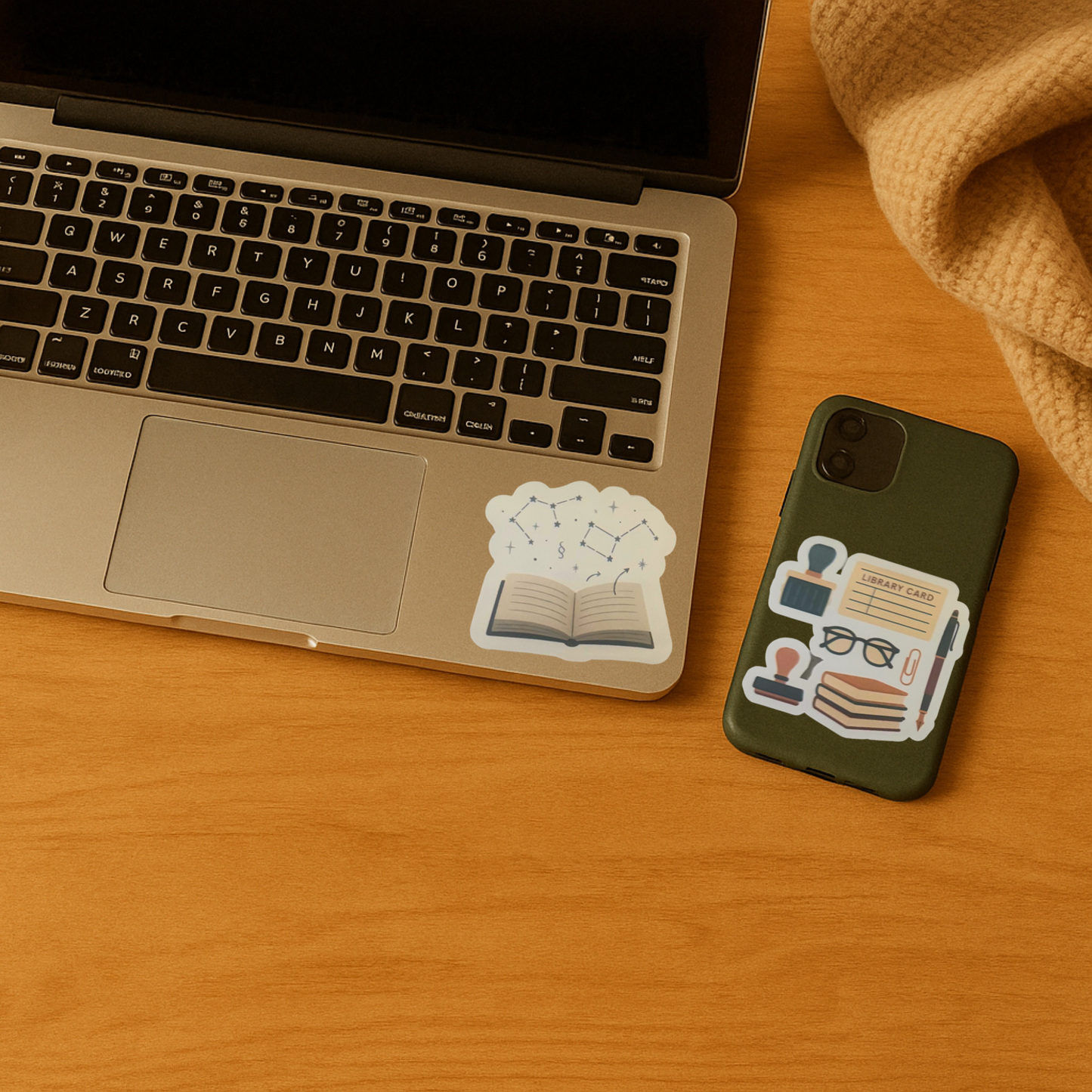 Whispers Between Pages – Bookish Vinyl Sticker Set | Full, Mini & Individual