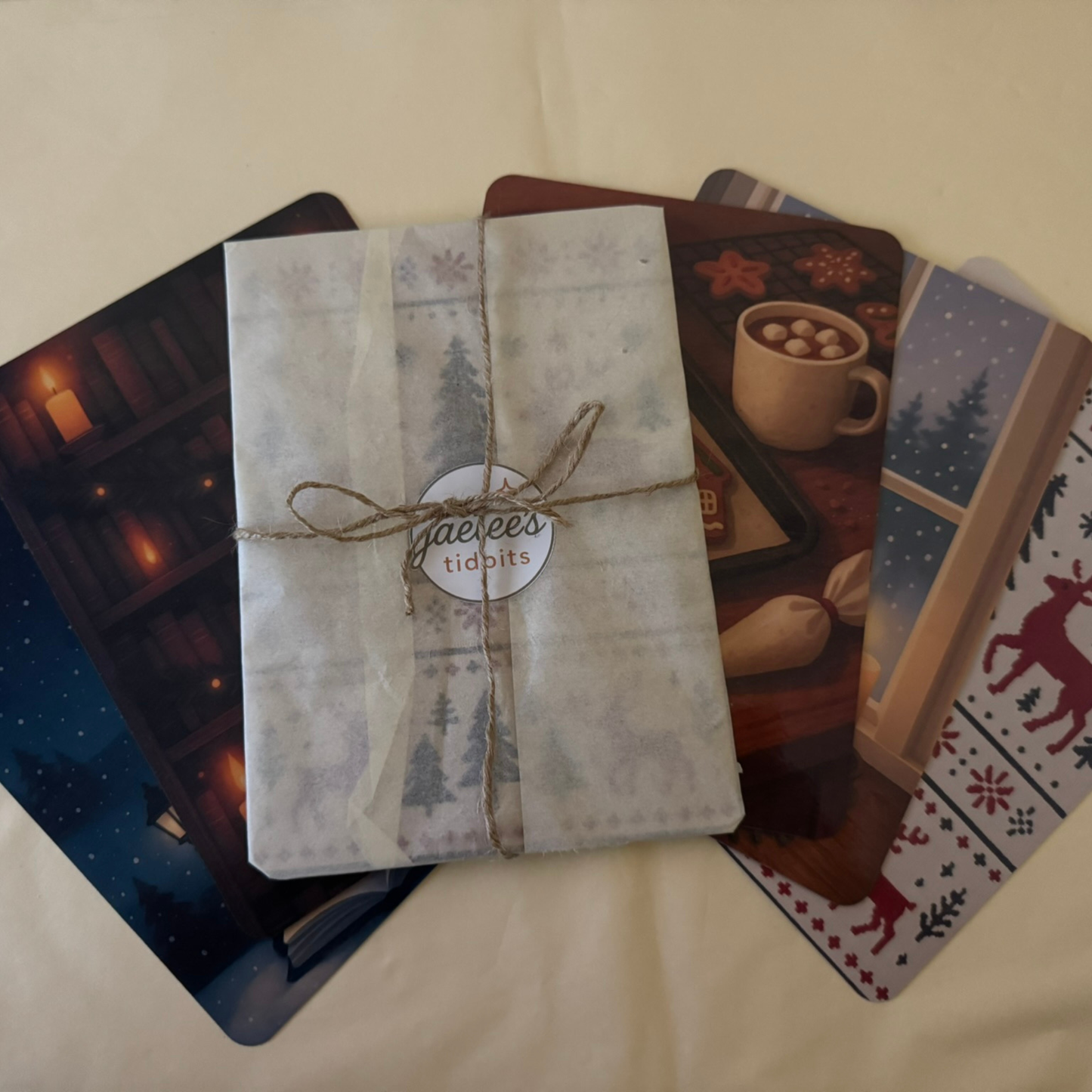 Candlelight & Snow – Christmas Kindle Case Inserts (Set of 5 Cozy Holiday Designs for Clear Kindle Cases)