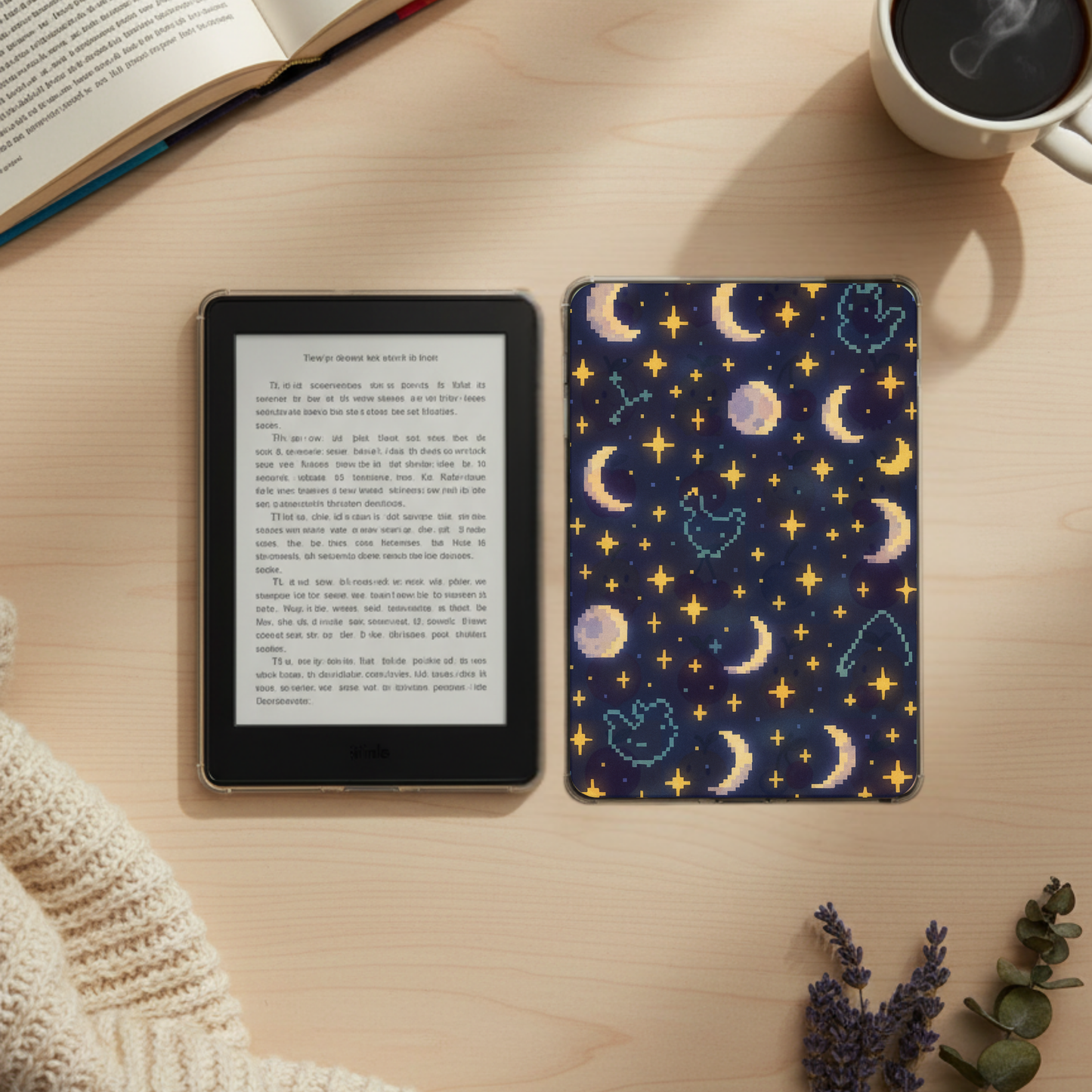 Cozy Valley Kindle Insert Set (4) | Cottagecore E-Reader Covers | Farm Sim Inspired